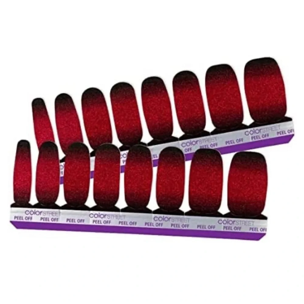 *Retired* Color Street: Bloody Gorgeous | Halloween Goth Red Black Glitter - Picture 16 of 16